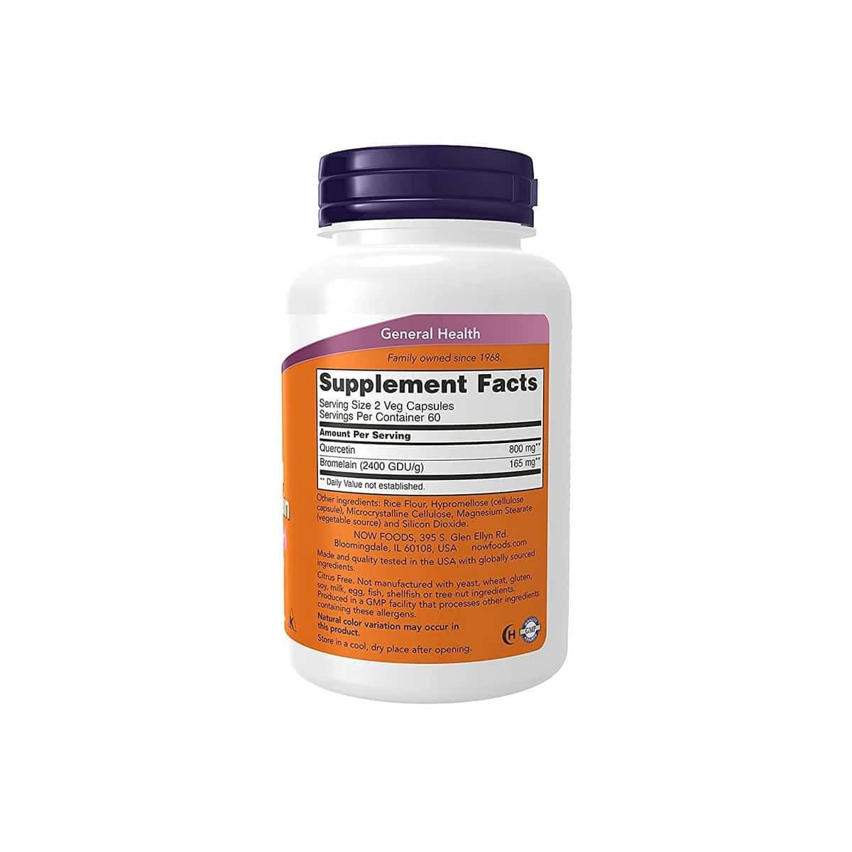 Now Foods Quercetin w/Bromelain (120 capsules)