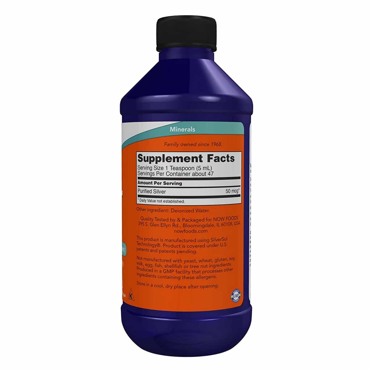 Now Foods Silver Sol 10 PPM Liquid (237 ml)