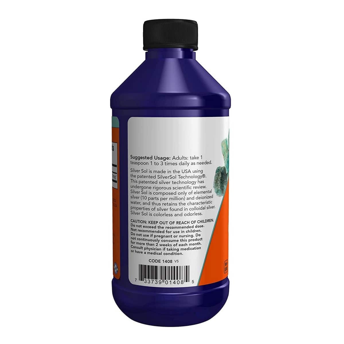 Now Foods Silver Sol 10 PPM Liquid (237 ml)