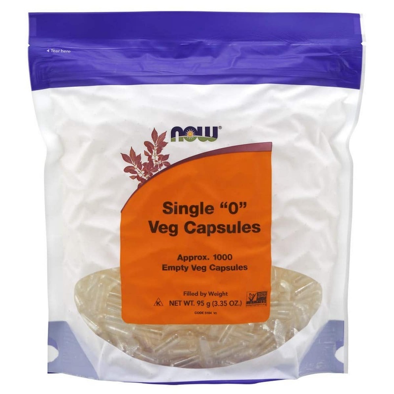 Now Foods Single "0" Empty Vcaps (1000 capsules)