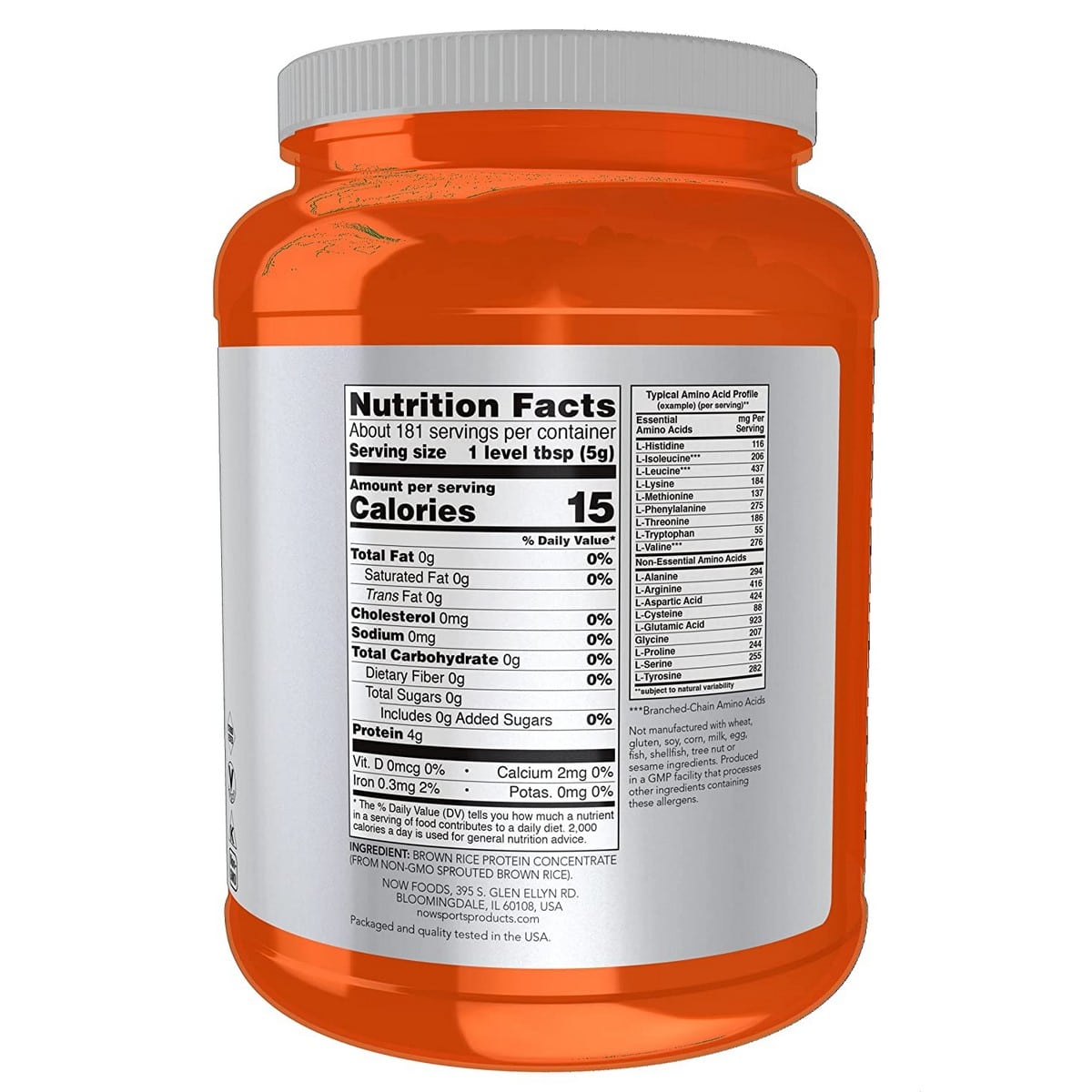 Now Foods Sprouted Brown Rice Protein (907 grams)