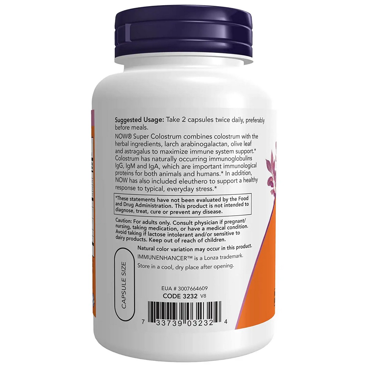 Now Foods Super Colostrum 500 mg (90 capsules)