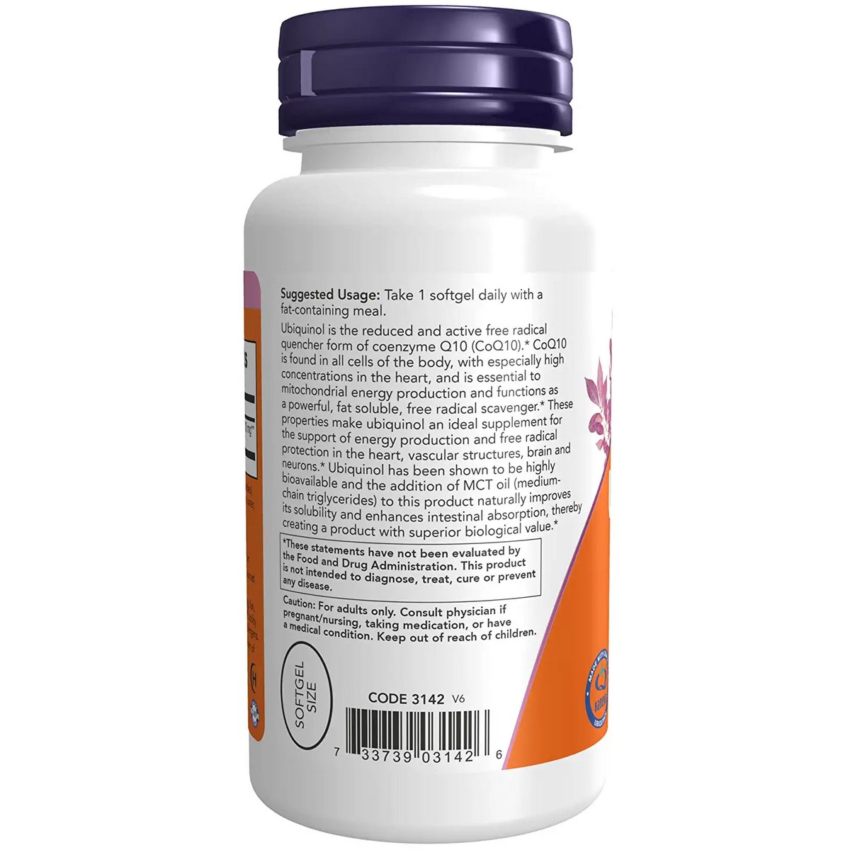 Now Foods Ubiquinol 100 mg 60 (capsules)