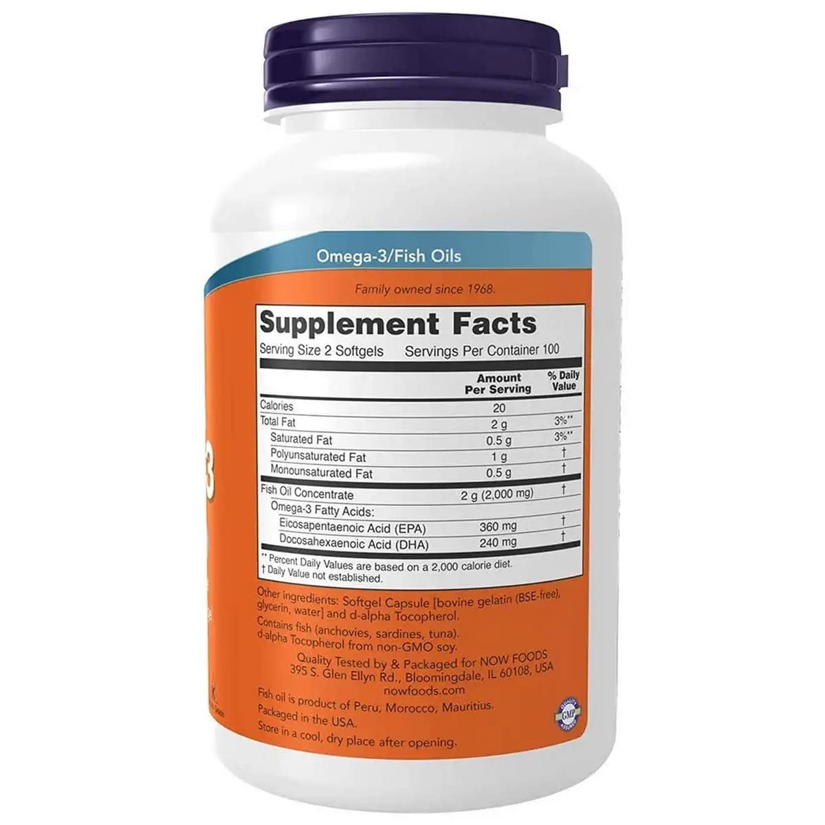 Now Foods Vitamin D-3 400 IU (180 Capsules)