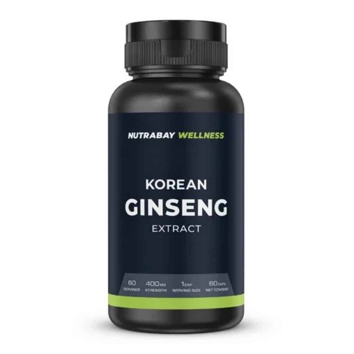 Nutrabay Wellness Korean Ginseng Extract 400mg (60 Caps)