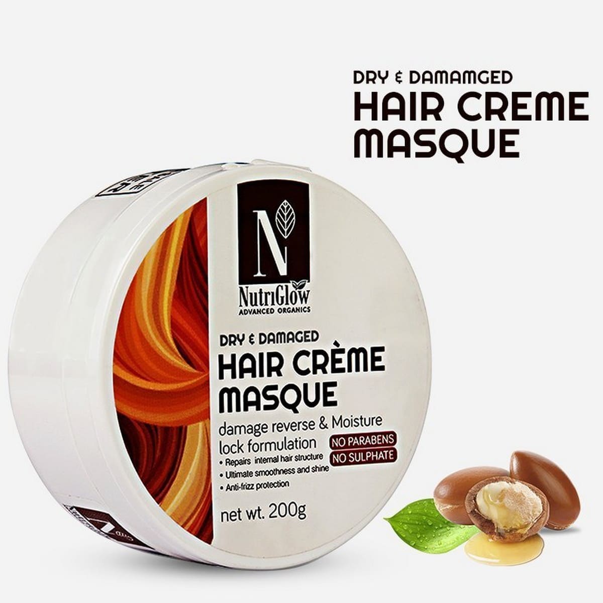 Nutriglow Advanced Organics Hair Creme Masque (200 gm)