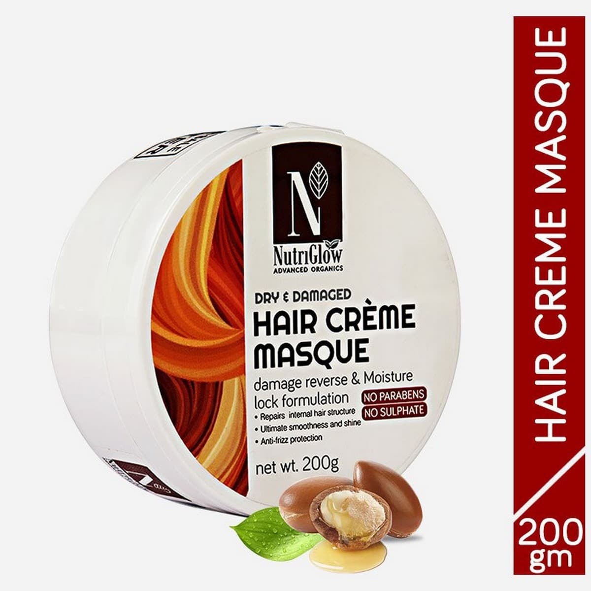 Nutriglow Advanced Organics Hair Creme Masque (200 gm)