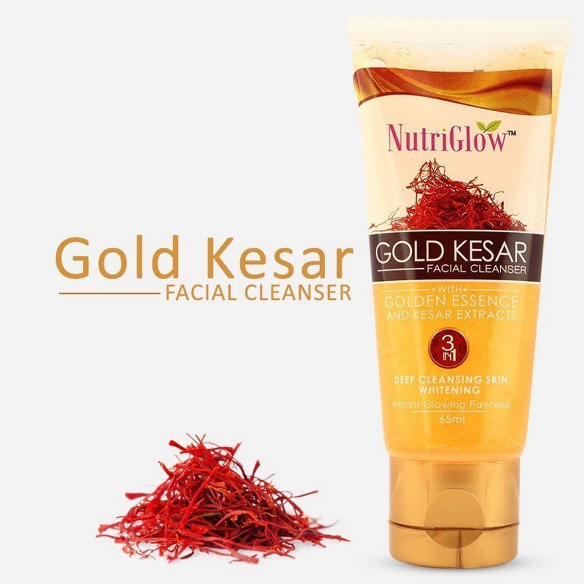 Nutriglow Gold Kesar Facial Cleanser (65 ml)