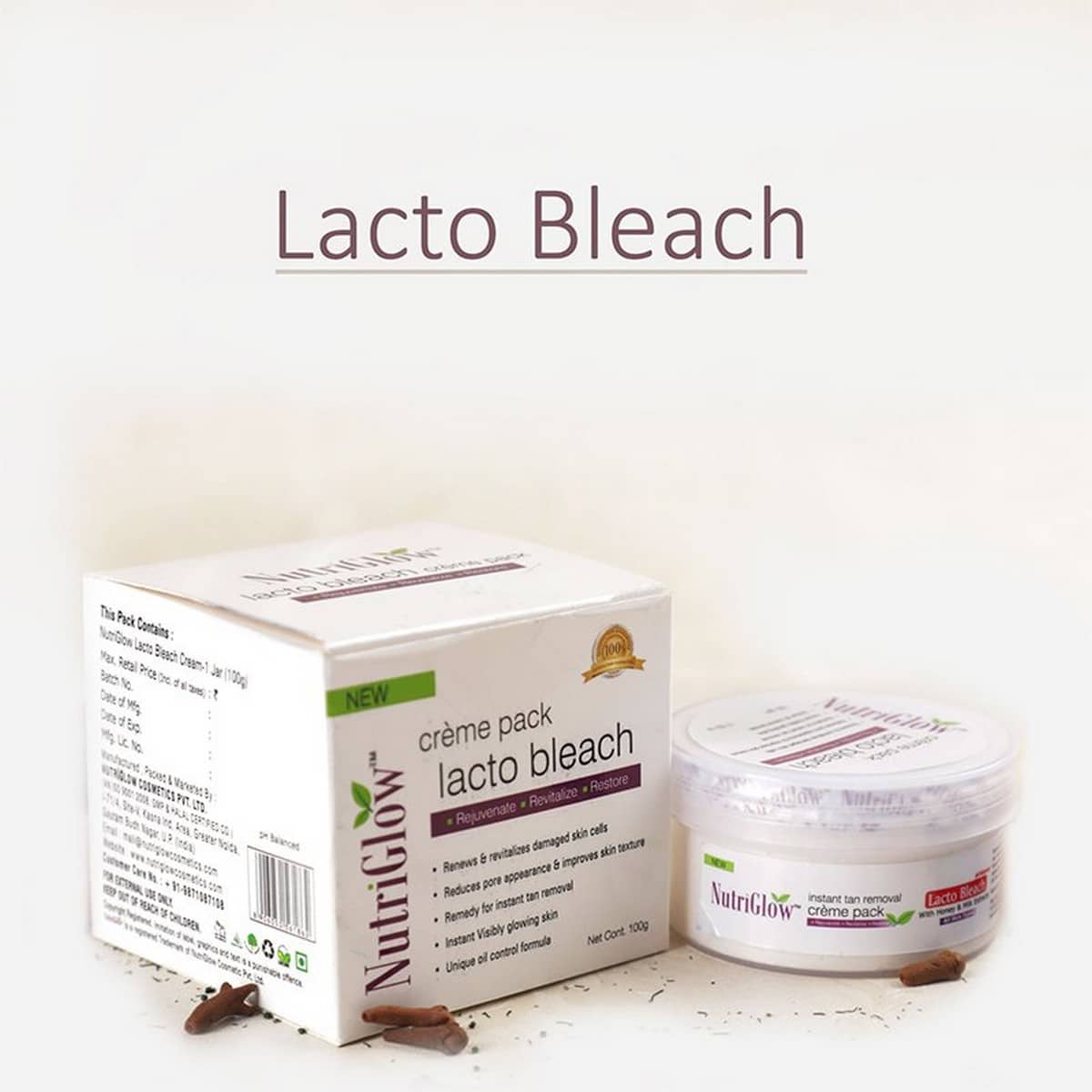 Nutriglow Lacto Bleach (100 gm)