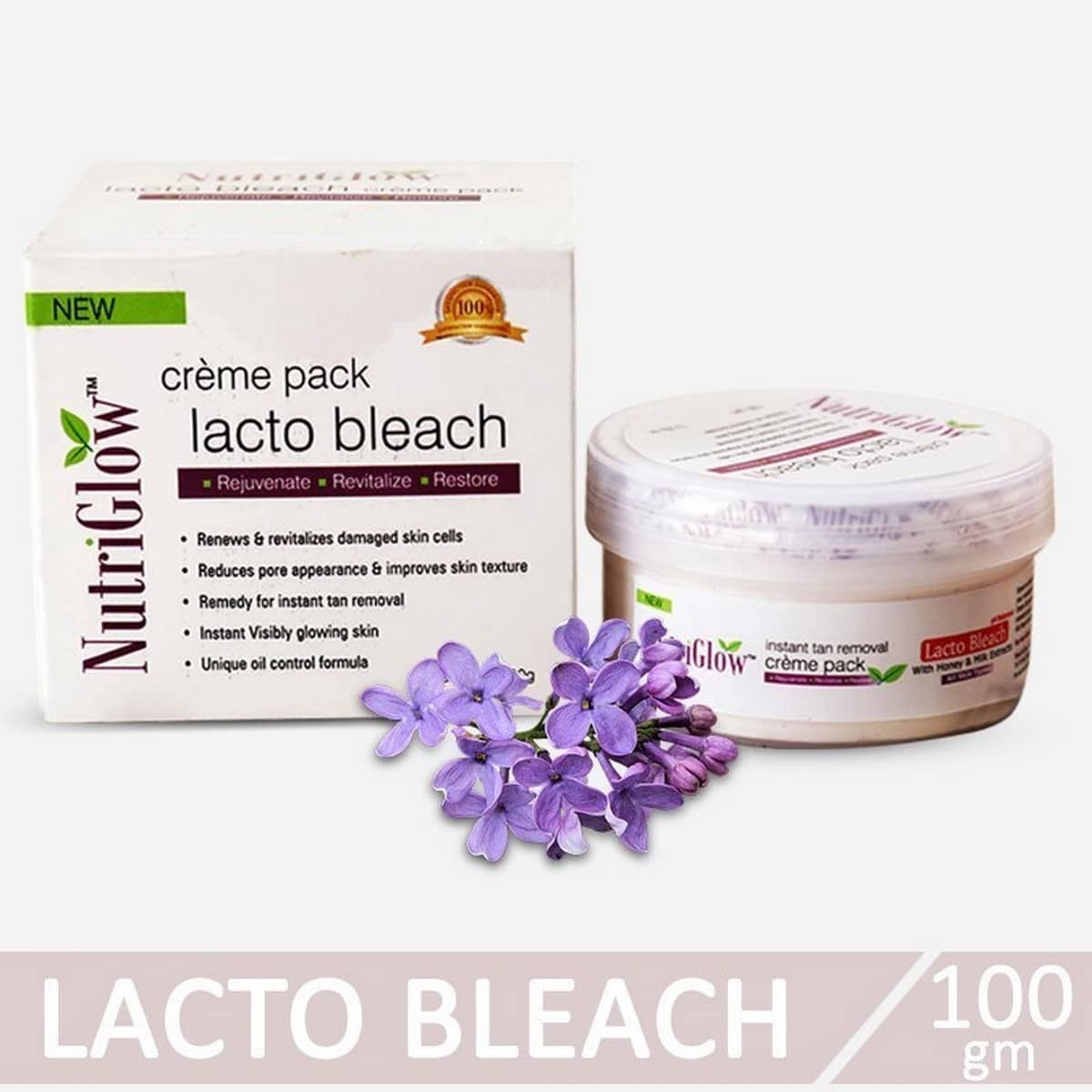 Nutriglow Lacto Bleach (100 gm)