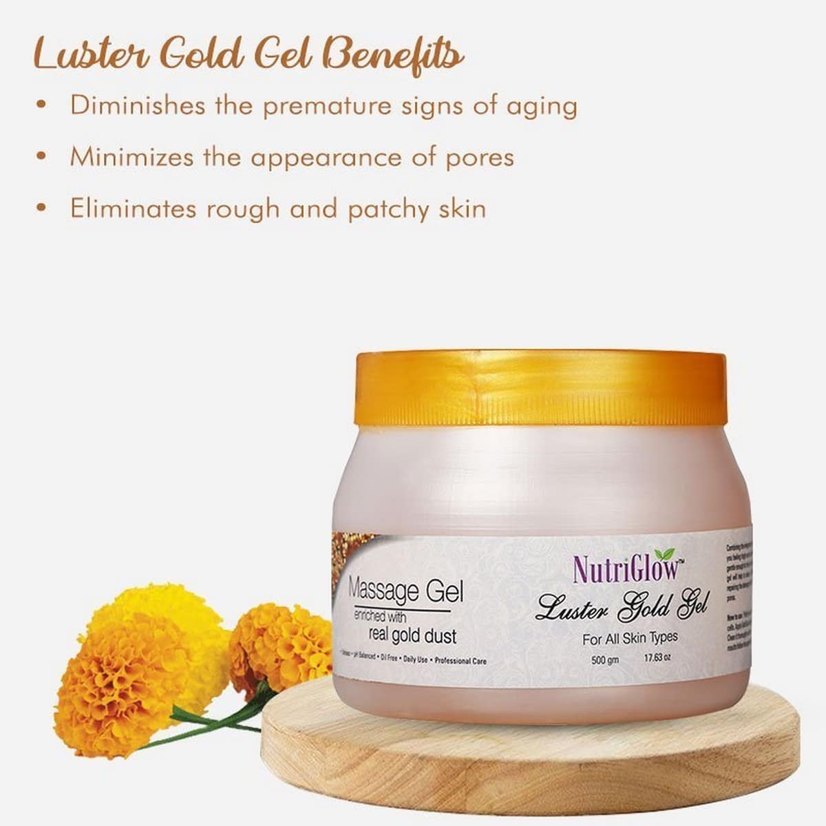 Nutriglow Luster Gold Gel (500 gm)