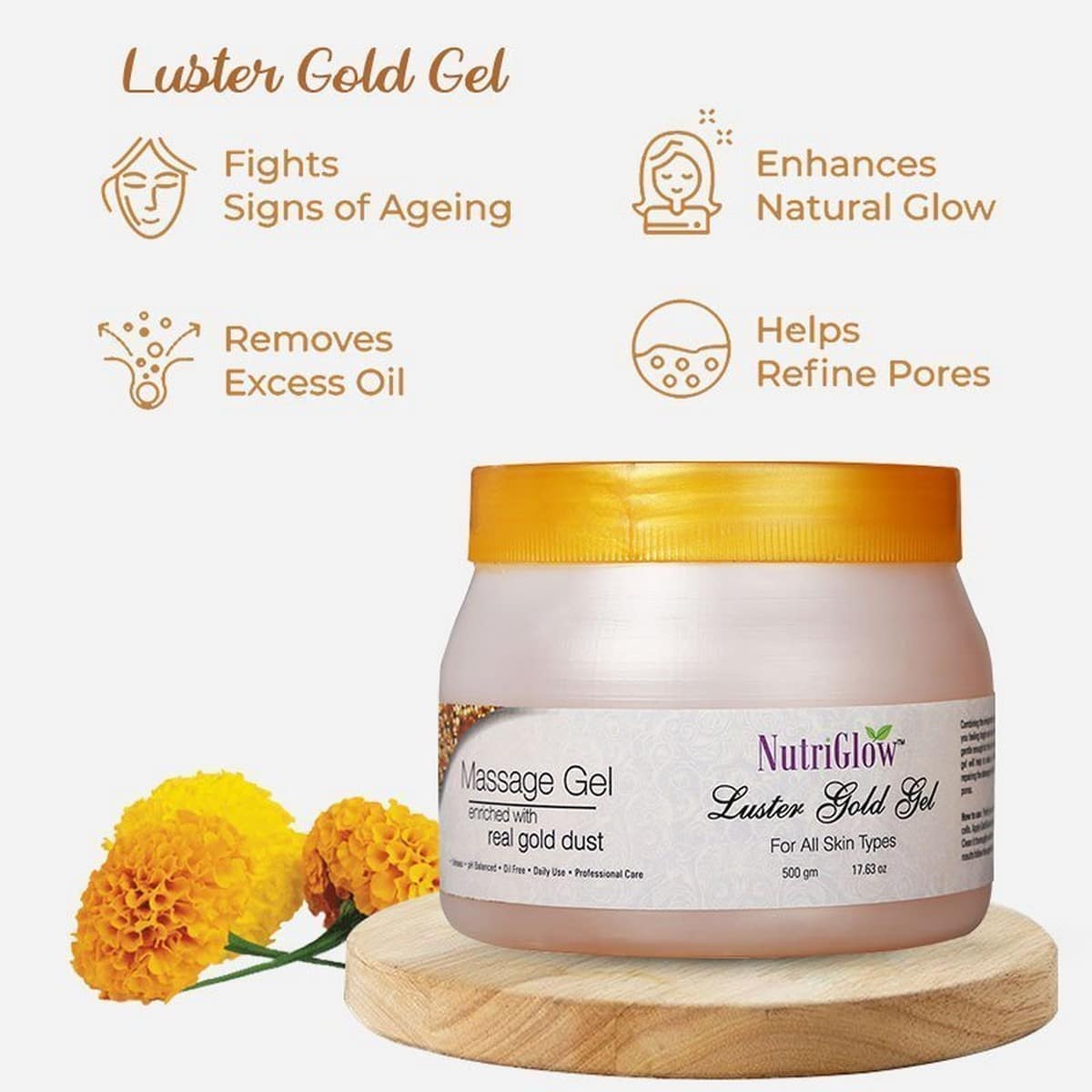 Nutriglow Luster Gold Gel (500 gm)