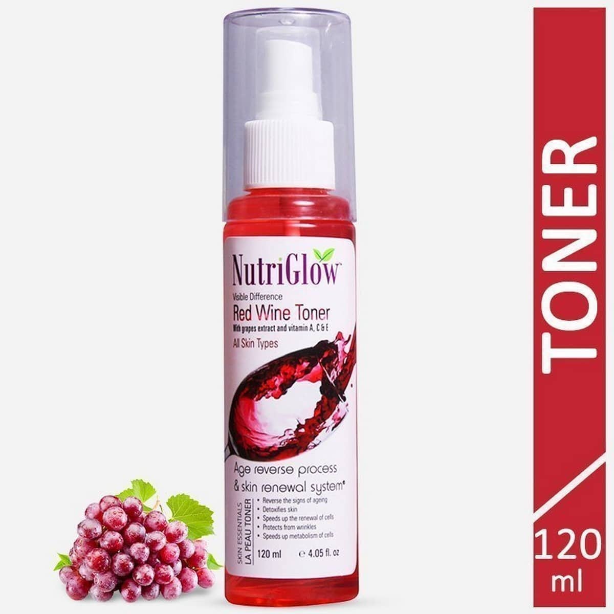 Nutriglow Red Wine Toner (120 ml)