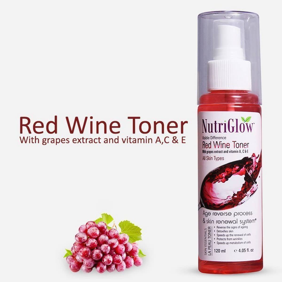 Nutriglow Red Wine Toner (120 ml)