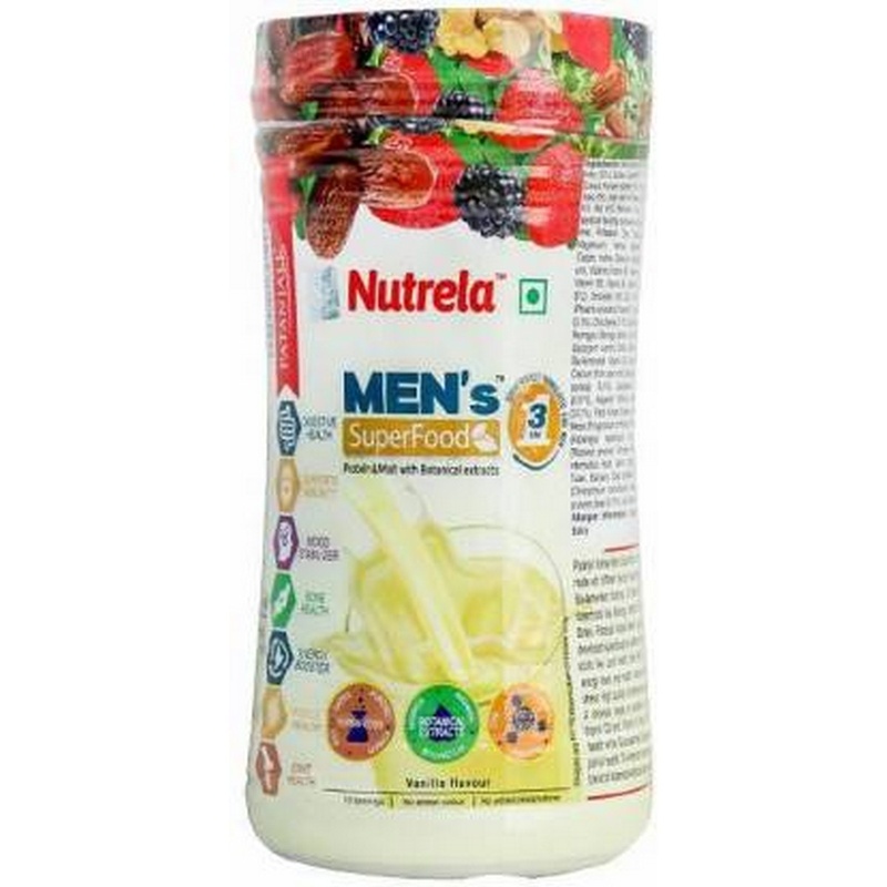 Patanjali Nutrela Mens SuperFood Nutrition Drink (400 g, Vanilla Flavored)