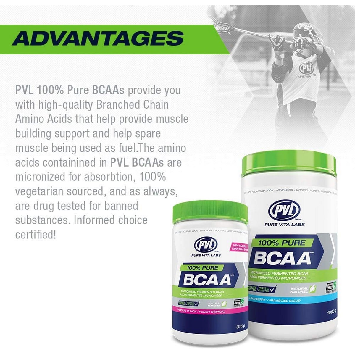 PVL 100% Pure BCAA (315 gm)