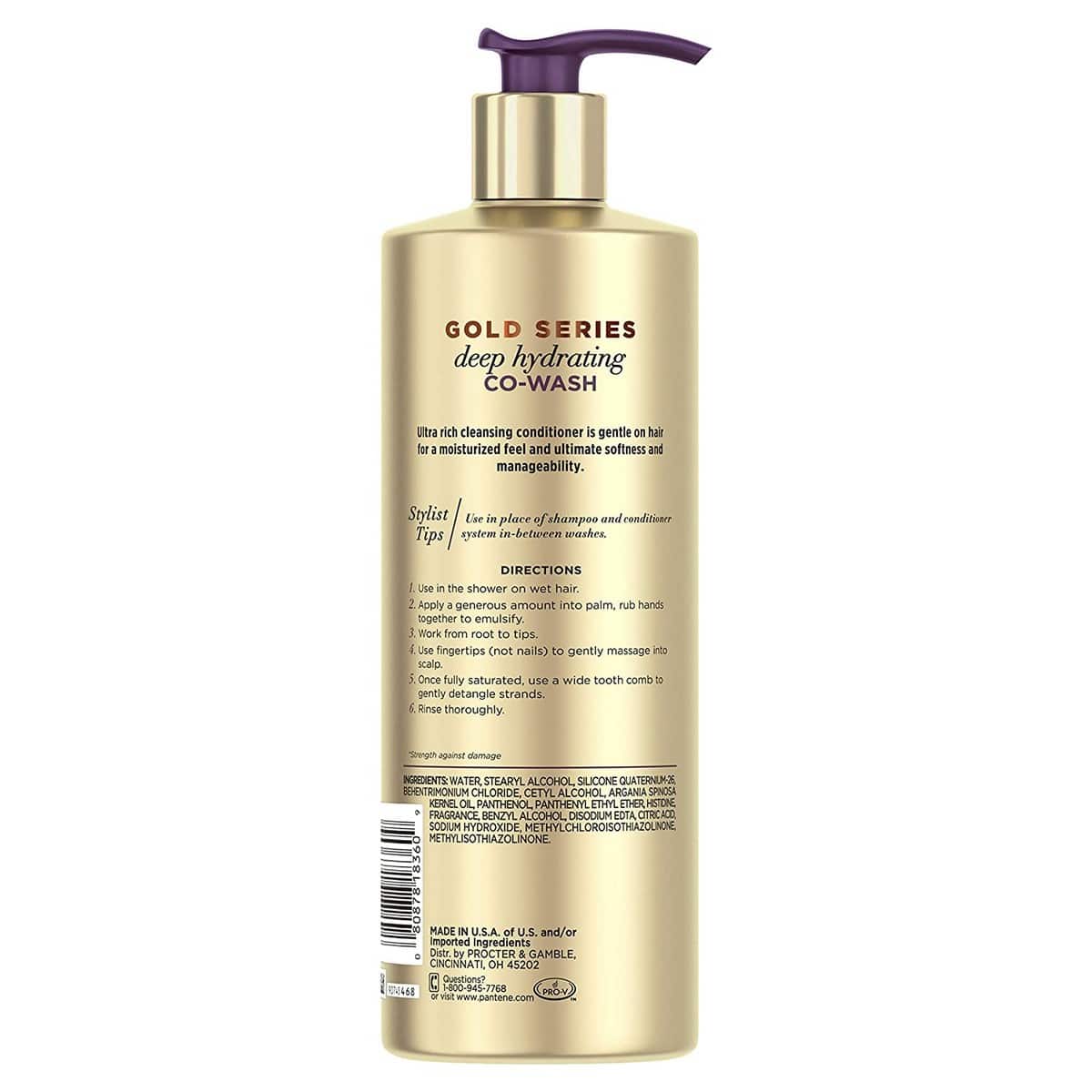 Pantene Gold Series Sulfate Free Deep Hydrating Co Wash (450 ml)