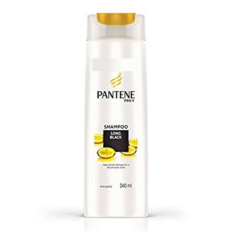 Pantene Long Black Shampoo (360 ml)