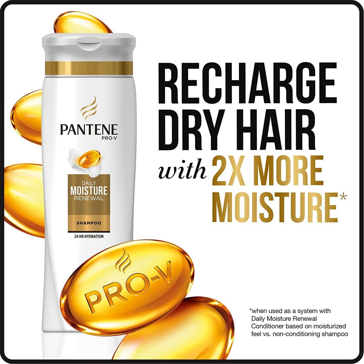 Pantene Pro V Daily Moisture Renewal Shampoo (12.6 Oz) + Conditioner (12 Oz)