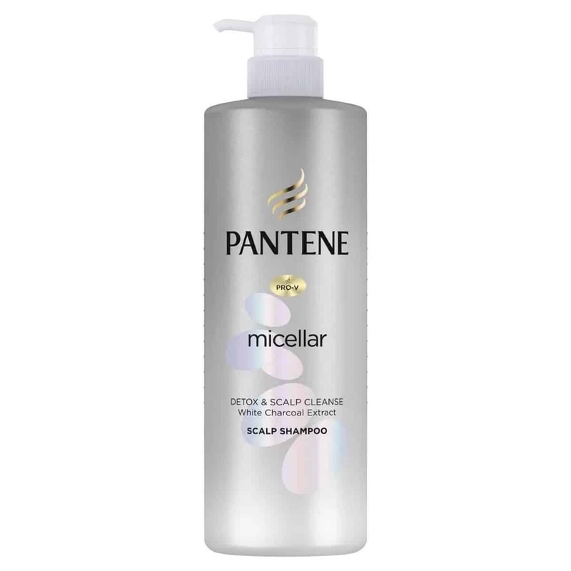 Pantene Pro-V Micellar Detox & Scalp Cleanser White Charcoal Extract Scalp Shampoo (530 ml)