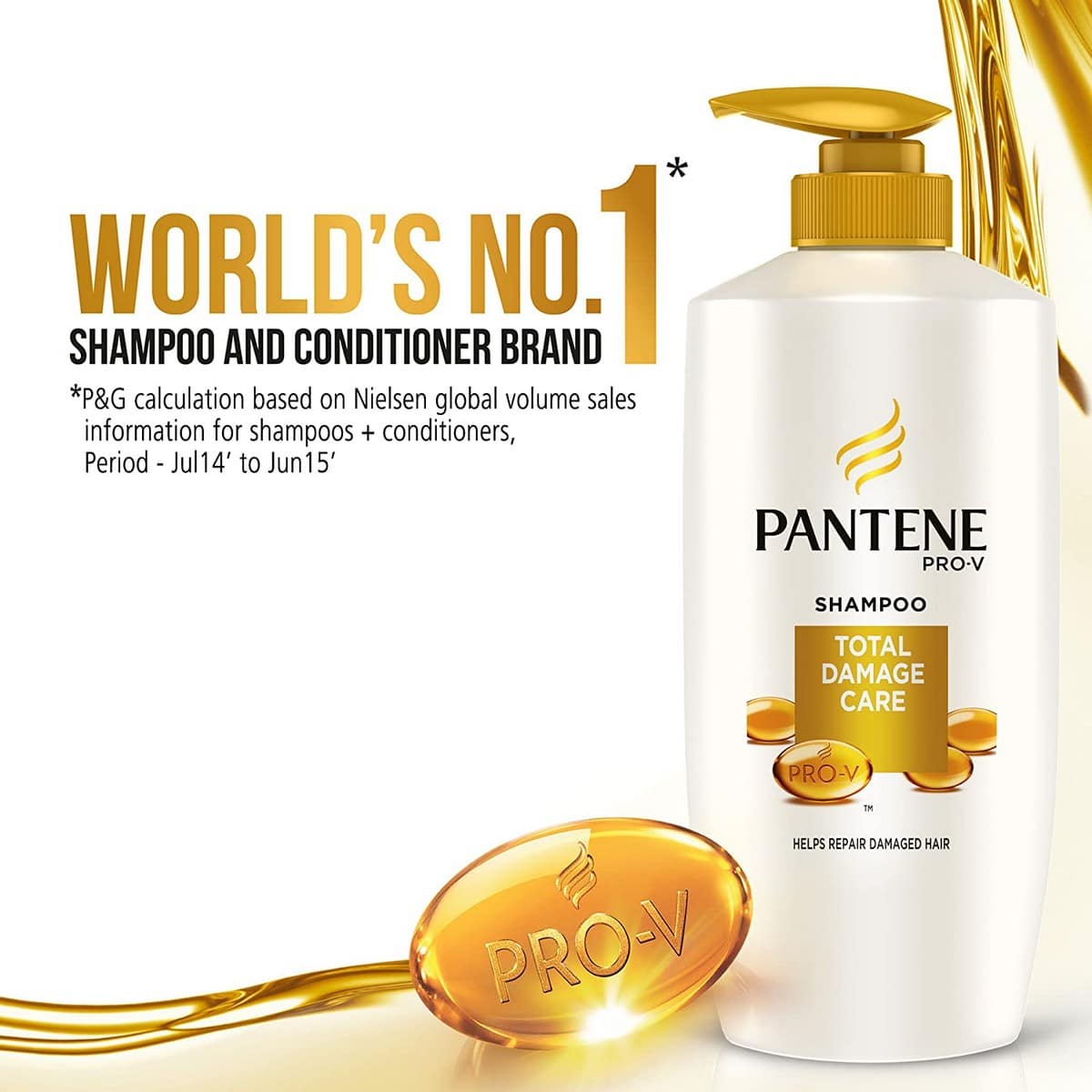 Pantene Total Damage Care Shampoo (675 ml)