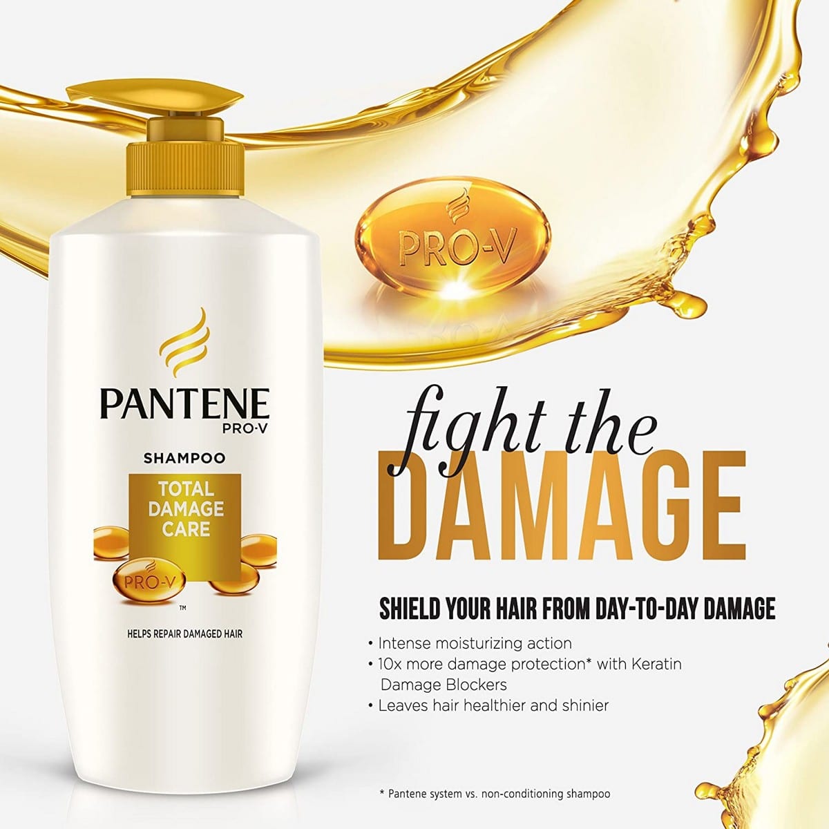 Pantene Total Damage Care Shampoo (675 ml)