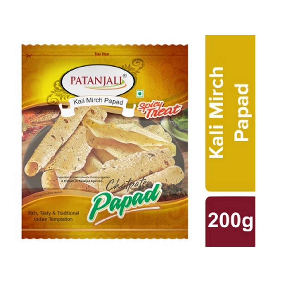 Patanjali Kali Mirch Papad (200 grams)