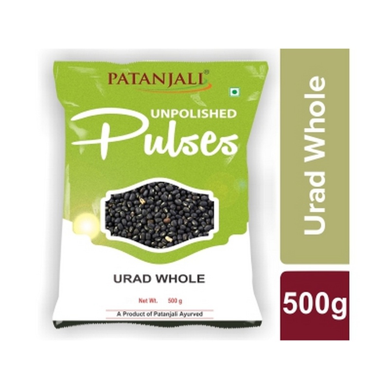 Patanjali Unpolished Urad Whole (500 grams)