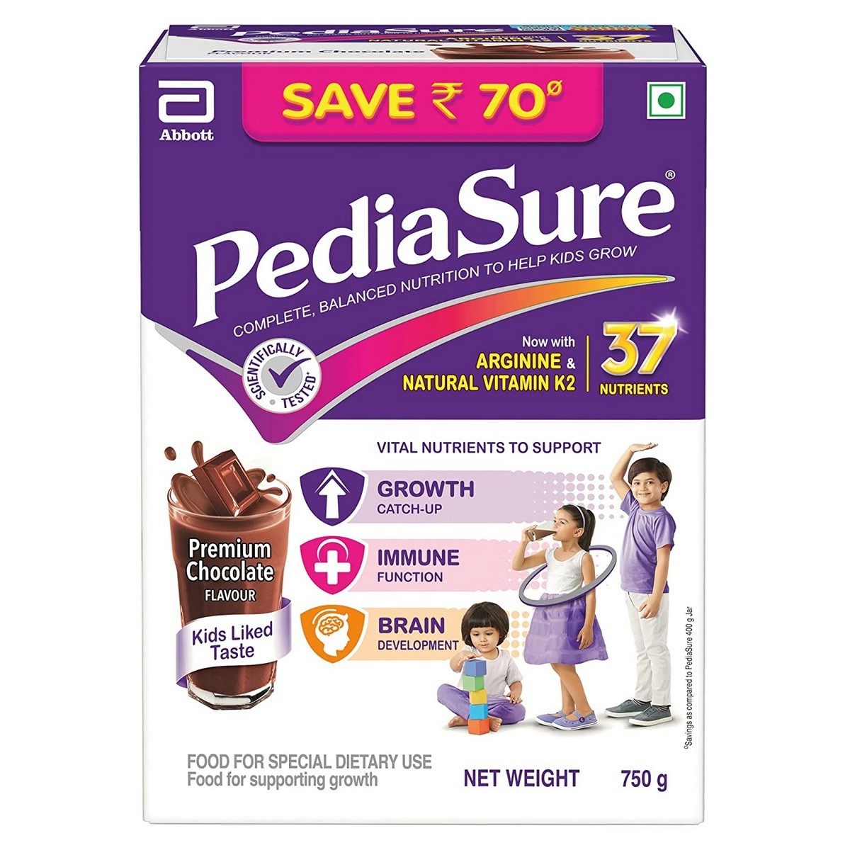 PediaSure Complete Balanced Nutritional Supplement 750 grams (Chocolate)