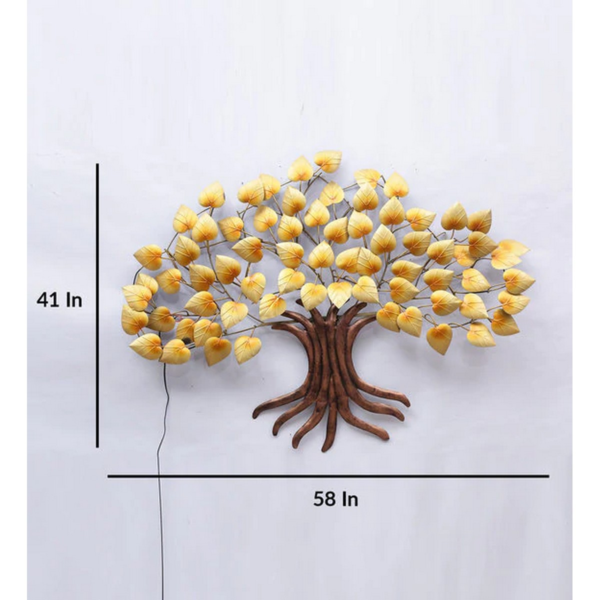 Golden Shape Peepal Tree for Wall Decorative