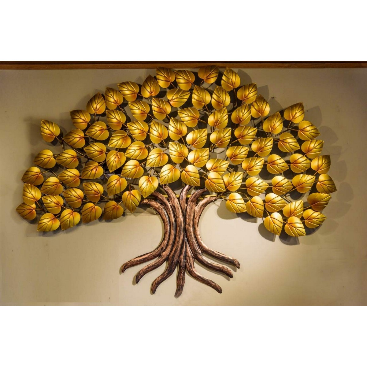 Golden Shape Peepal Tree for Wall Decorative