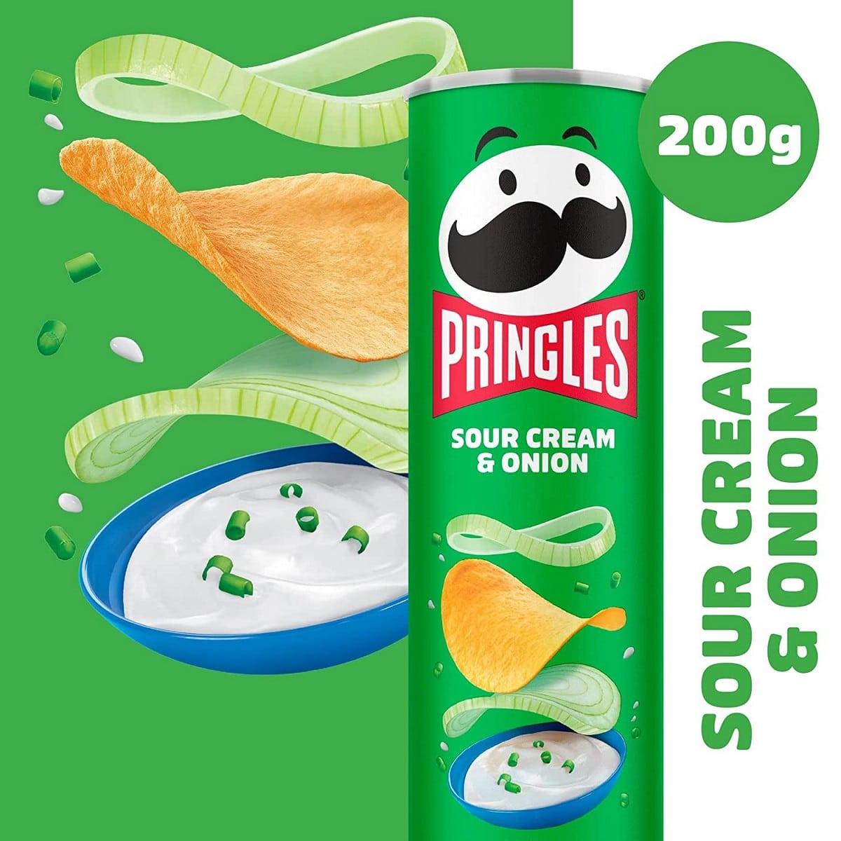 Pringles Sour Cream & onion Chips (200 gm)