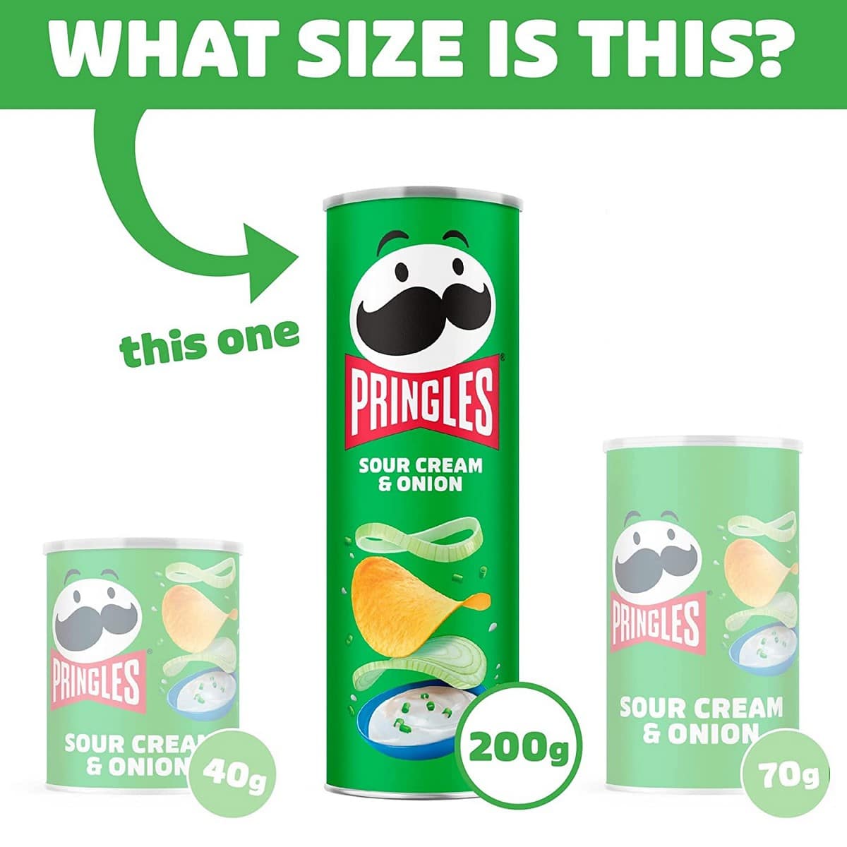 Pringles Sour Cream & onion Chips (200 gm)