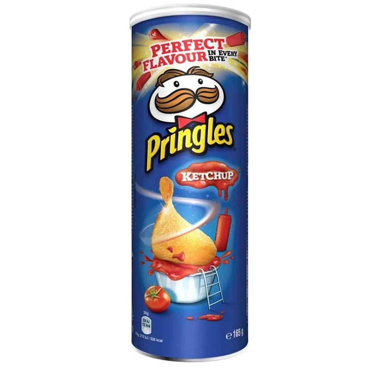 Pringles Ketchup Flavoured Chips, Pack Of 2 (165 gm Each)