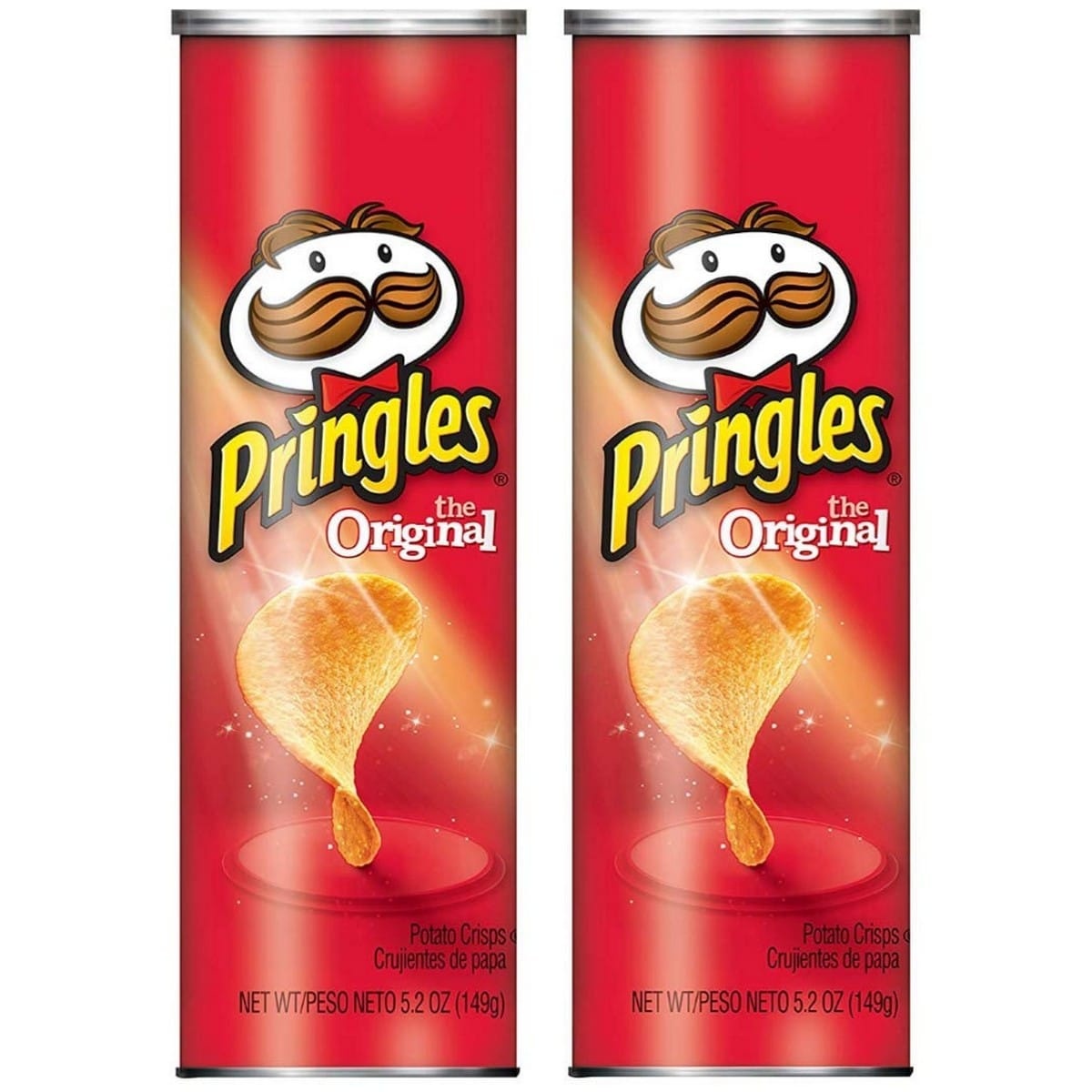 Pringles Original Potato Chips, Pack of 2 (149 gm)