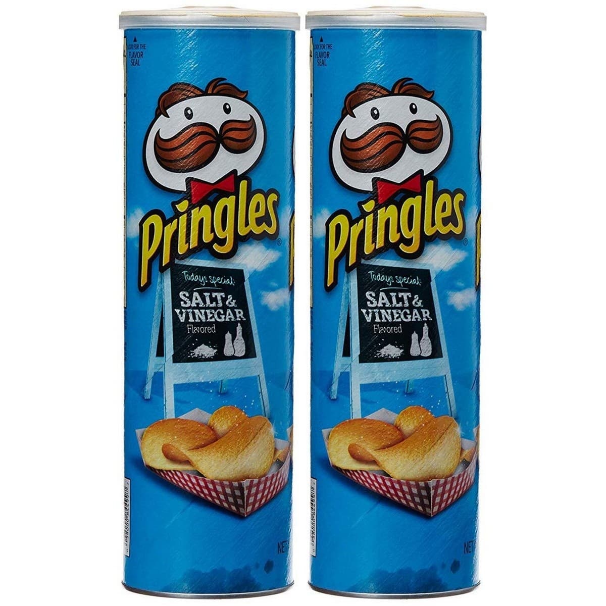 Pringles Salt & Vinegar Potato Crisps, Pack of 2 (158 gm Each)