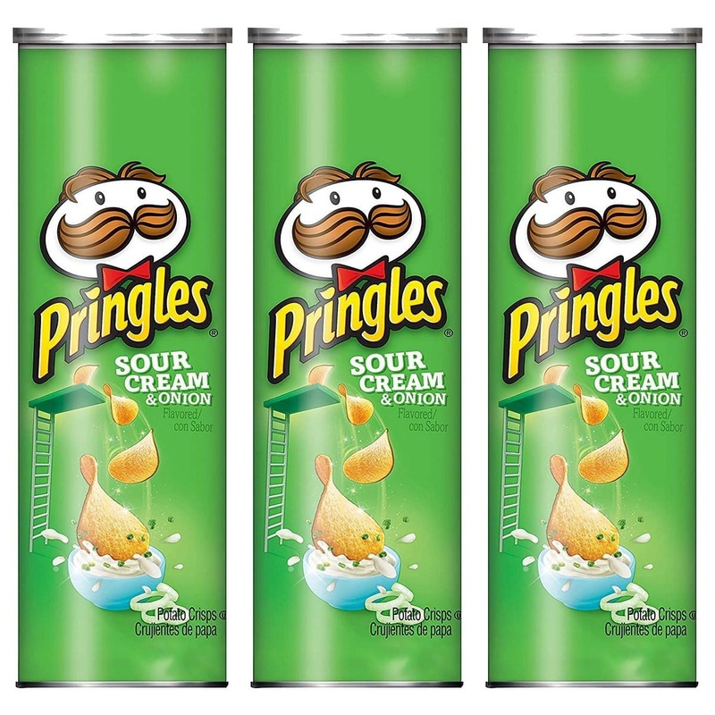 Pringles Sour Cream & Onion, Pack Of 3 (175 gm Each)