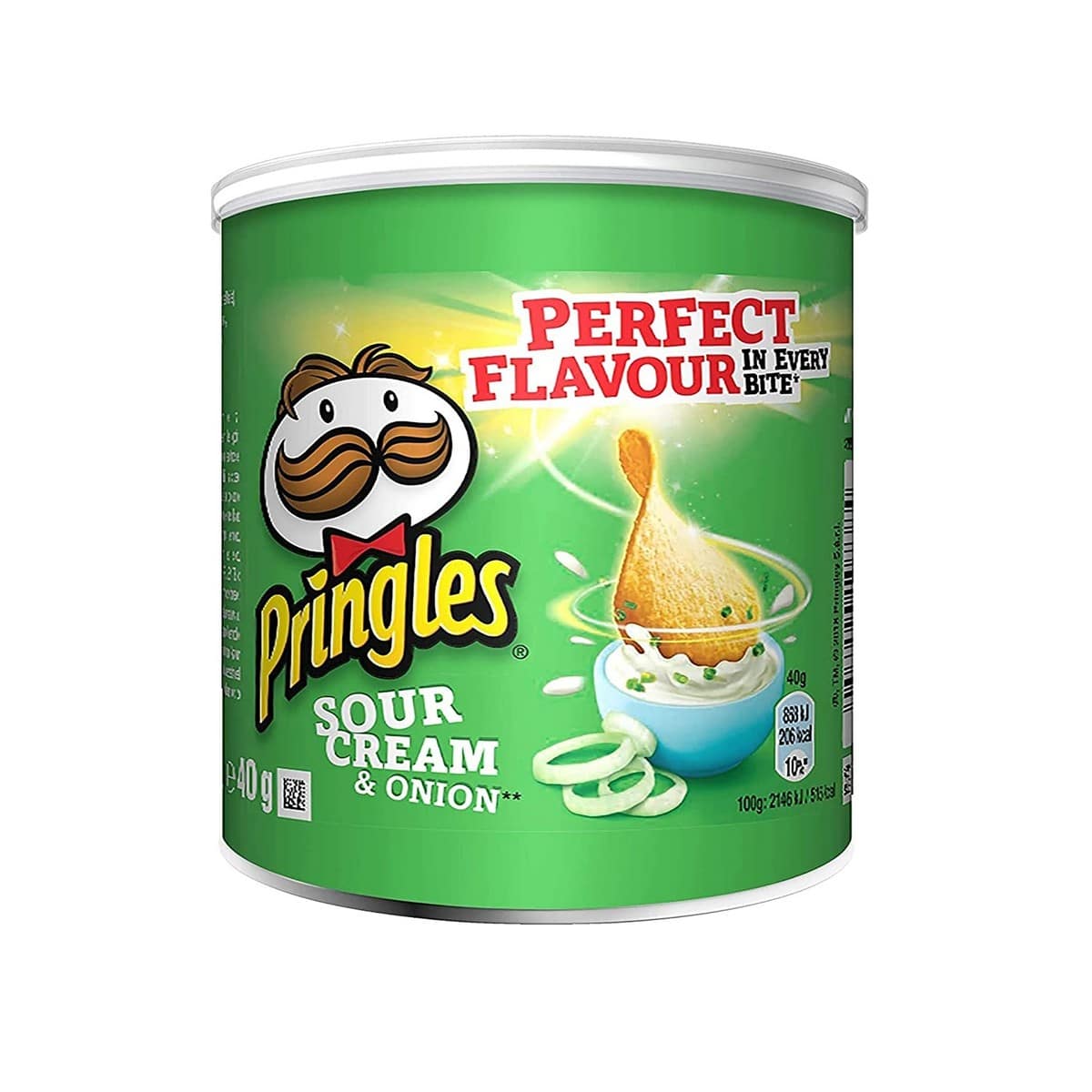 Pringles Sour Cream & Onion Pop & Go Potato Chips, Pack of 2 (40 gm Each)