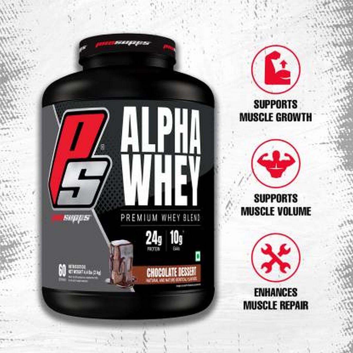 Prosupps Alpha Whey - Premium Whey Blend Protein Shake (2 Kg)