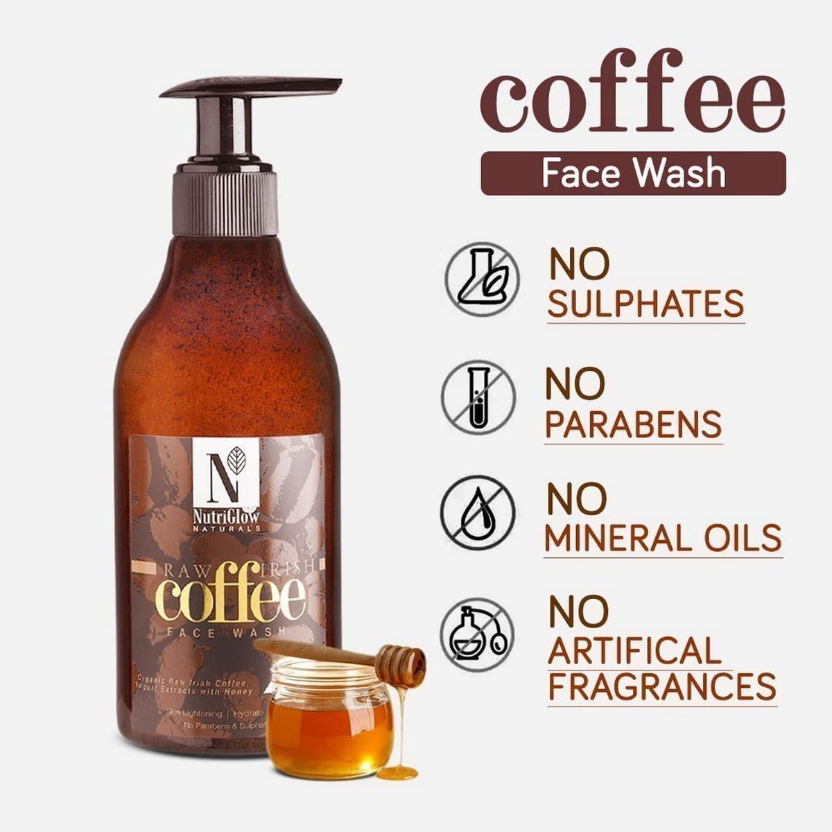 Nutriglow Raw Irish Coffee Face Wash (150 ml)