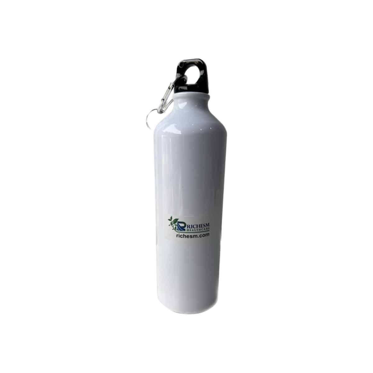 Richesm Healthcare Aluminium Water Bottle White Colour (750 ml)