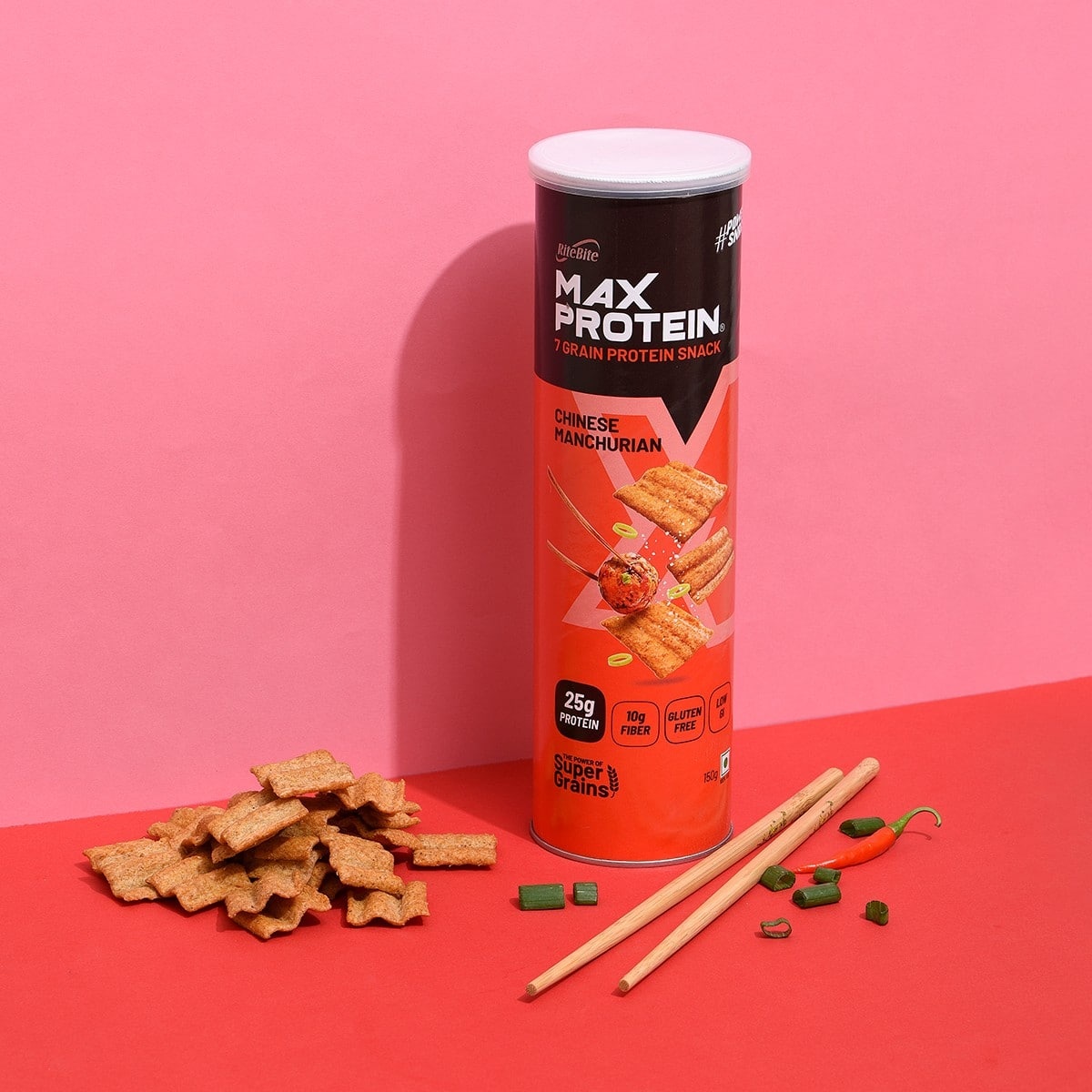 RiteBite Max Protein Chinese Manchurian Chips (150 gm)