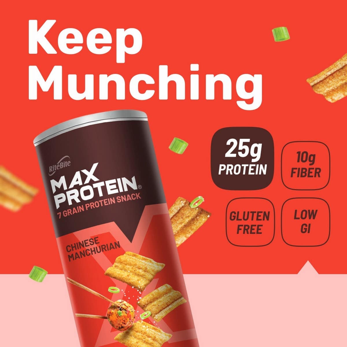 RiteBite Max Protein Chinese Manchurian Chips (150 gm)