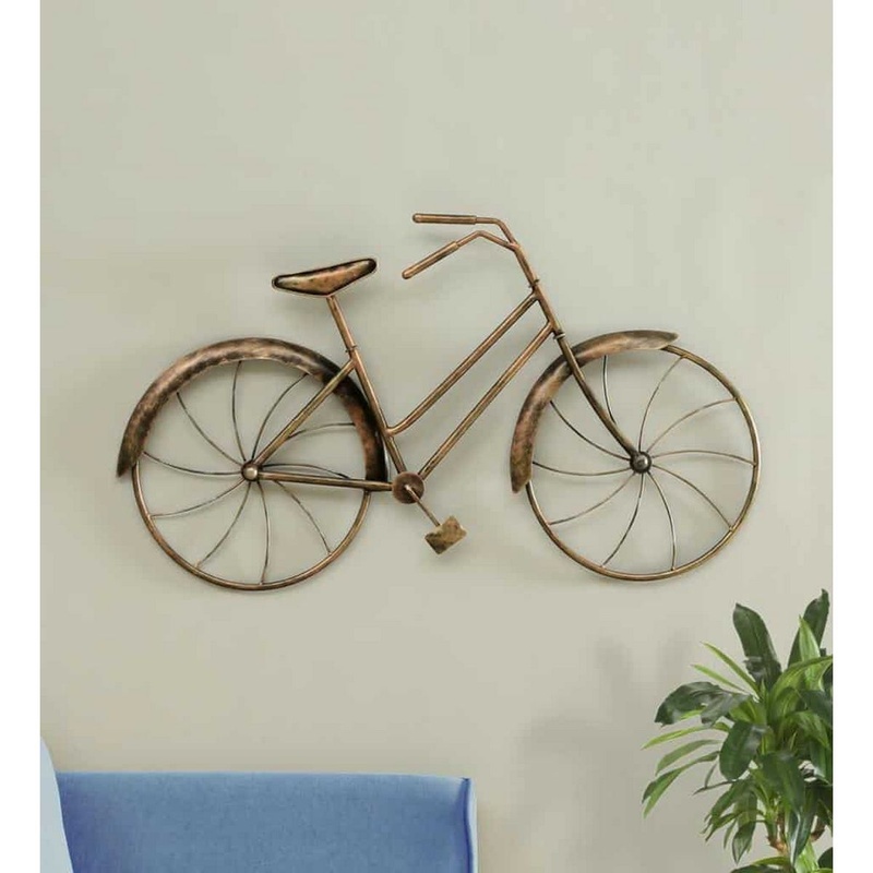 Rocking Ride Cycle in Iron for Wall Art