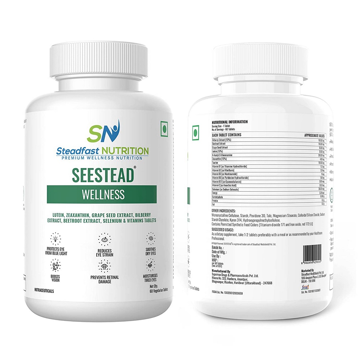 Steadfast Nutrition Seestead Vegetarian Tablets (60 Tablets)