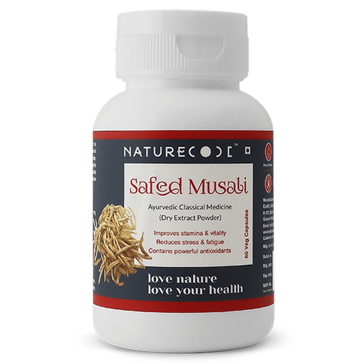 Naturecode Safed Musali (60 Capsules)