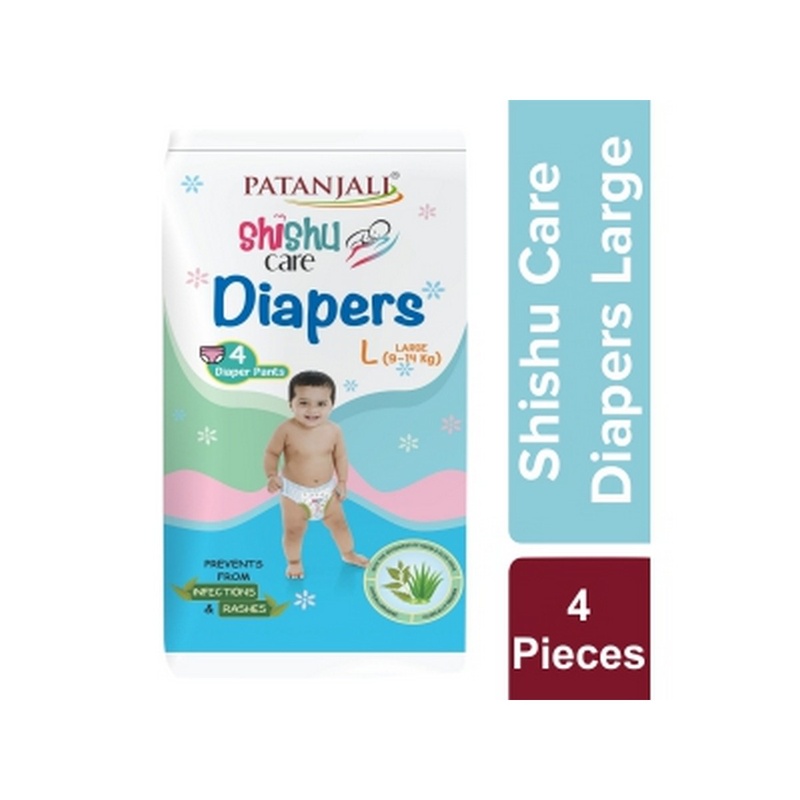 Patanjali Shishu Care Baby Diaper (Large-4)