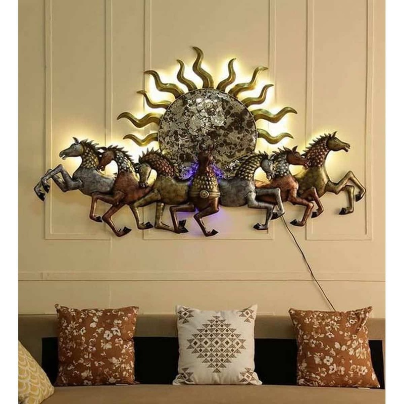 Sun Horses Decorative Light for Wall