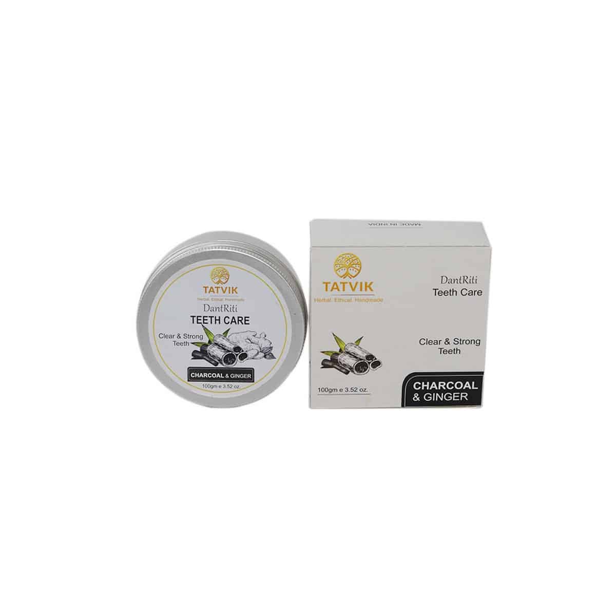 Tatvik Dantriti Teeth Care Charcoal and Ginger Powder (100 gm)