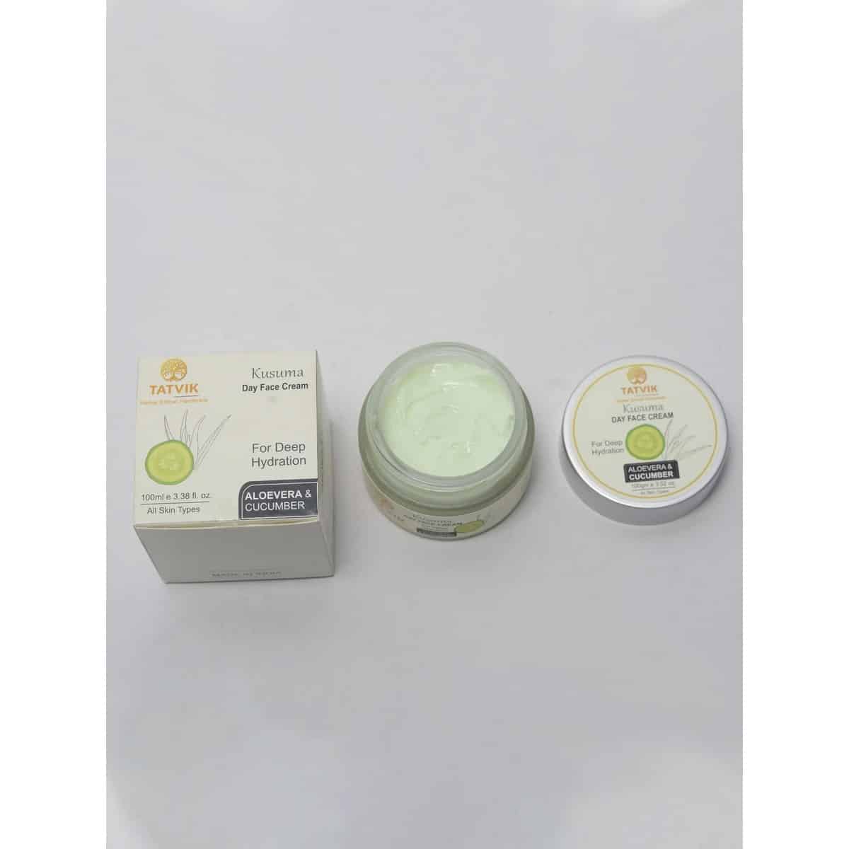 Tatvik Kusuma Day Face Cream Aloe Vera and Cucumber (100 ml)